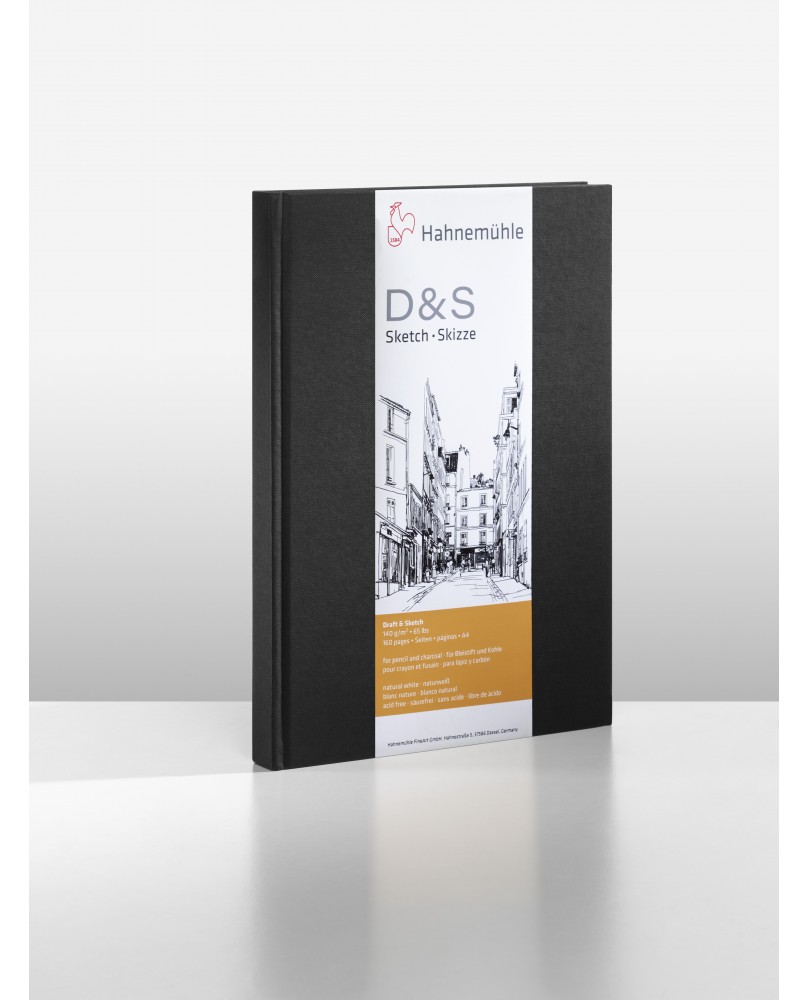 Eskizavimo albumas Hahnemühle D&S, 140gsm, DIN A6 vertikalus, 62 lapų