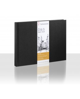 Eskizavimo albumas Hahnemühle D&S, 140gsm, DIN A6 horizantalus, 62 lapų
