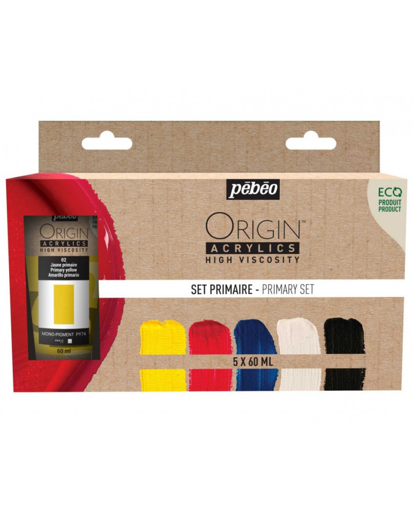 Akrilo rinkinys Origin Primary, 5x60ml