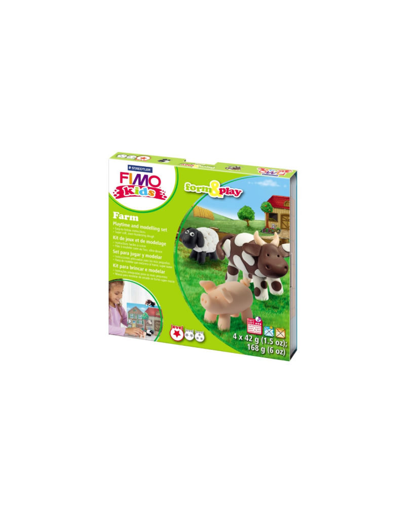 Modeliavimo rinkinys vaikams Fimo Kids, Farm Modeliavimo rinkinys vaikams Fimo Kids, Farm