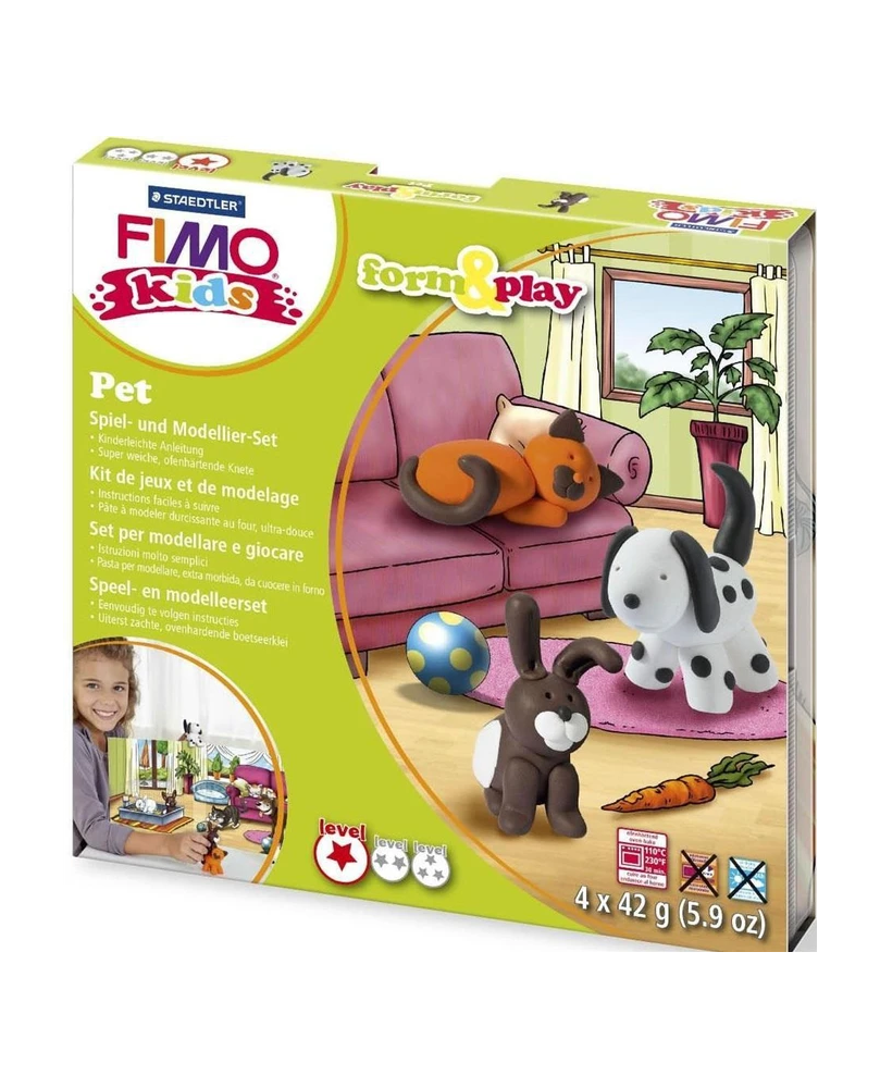 Modeliavimo rinkinys vaikams Fimo Kids, Pets Modeliavimo rinkinys vaikams Fimo Kids, Pets